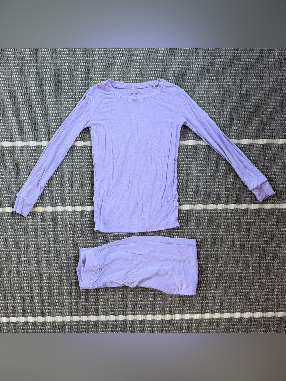 Little Sleepies Wisteria Purple Bamboo Viscose Two Piece Pajama Set, 4T